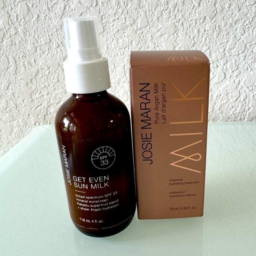 Josie Maran Argan Milk Duo of Intensive Hydrating Serum & Get Even Sun Milk